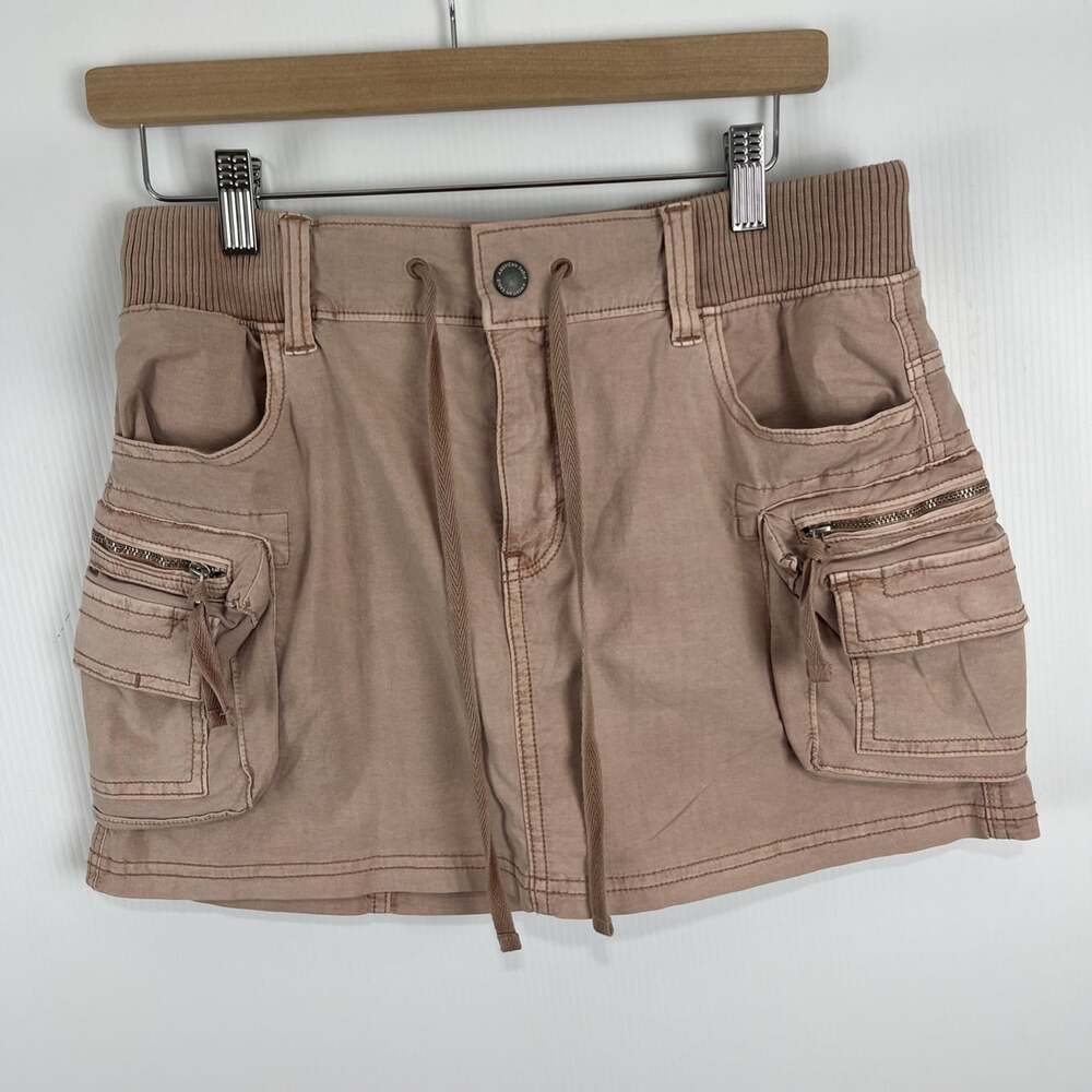 American Eagle NWT Distressed Cargo Boho Dusty Pink Mini Skort Women’s Size 2